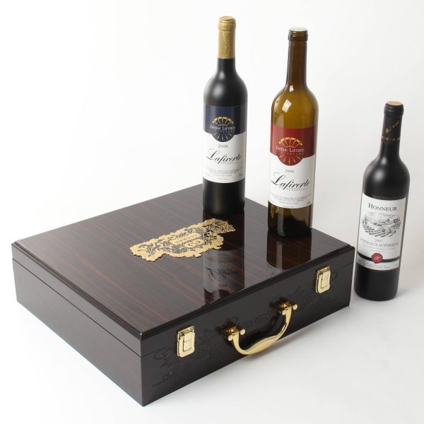 Custom Luxury Wooden Wine Box with High Gloss Lacquer Finish | Jialan Package - 图片 7