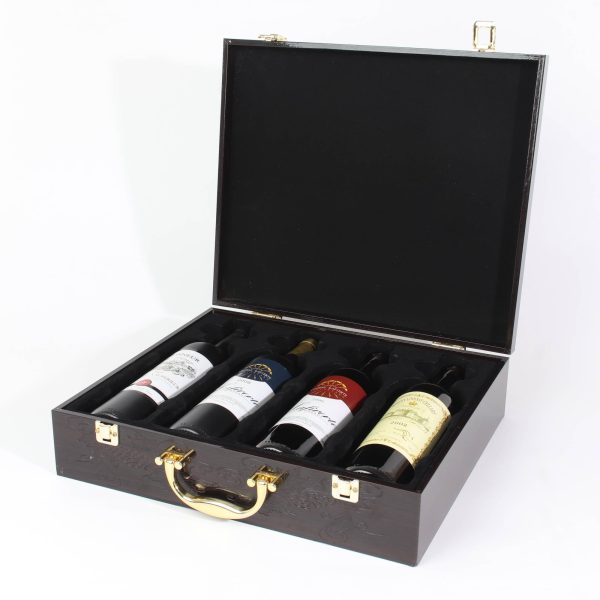 Custom Luxury Wooden Wine Box with High Gloss Lacquer Finish | Jialan Package - 图片 4