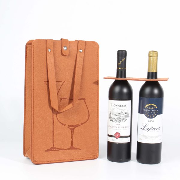 Premium Felt Wine Bags Custom with Handles - Image 4