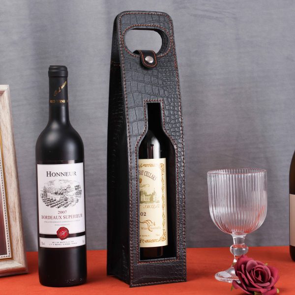 Luxury Wine Leather Bags Manufacturer Wholesale For Wine Bottle Packaging - Image 5