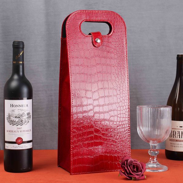 Luxury Wine Leather Bags Manufacturer Wholesale For Wine Bottle Packaging - Image 7