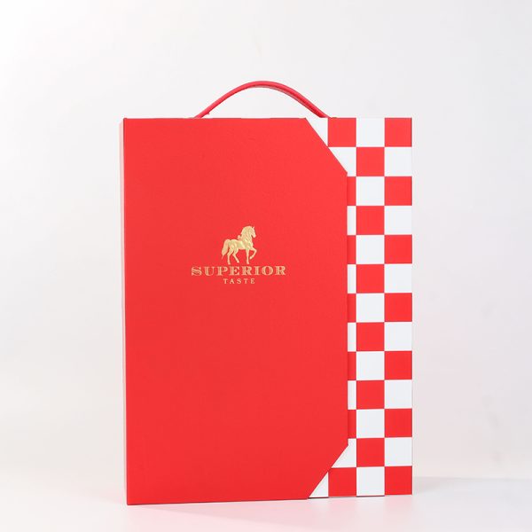 Customized Luxury Red Wine Gift Box With Single&Double Bottle - 图片 3