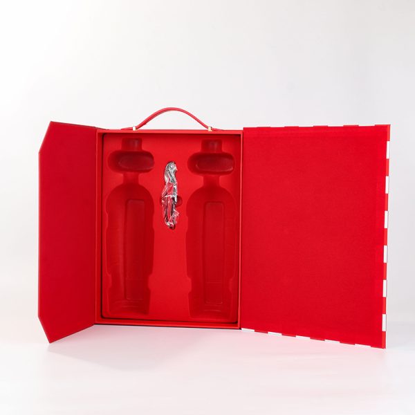 Customized Luxury Red Wine Gift Box With Single&Double Bottle - 图片 5