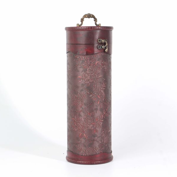 European Retro Cylindrical Wooden Wine Box Customization - Image 3
