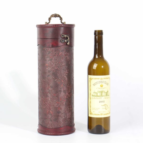 European Retro Cylindrical Wooden Wine Box Customization - 图片 2