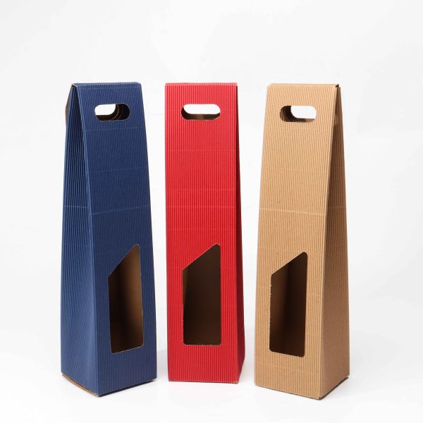 Eco-friendly Wine Shipping Boxes Custom With Handle-Single, Double & Triple Bottle Options - Image 5