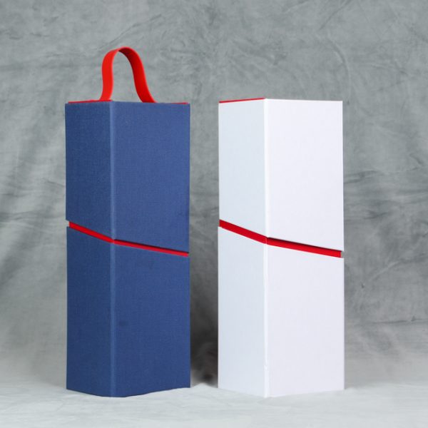 Custom Fashion Foldable Magnetic Wine Boxes For Single Bottle - Image 3