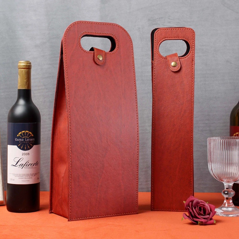 Luxury Wine Leather Bags Manufacturer Wholesale For Wine Bottle Packaging