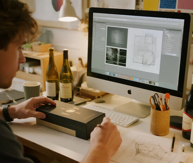 the customization service of wine boxes