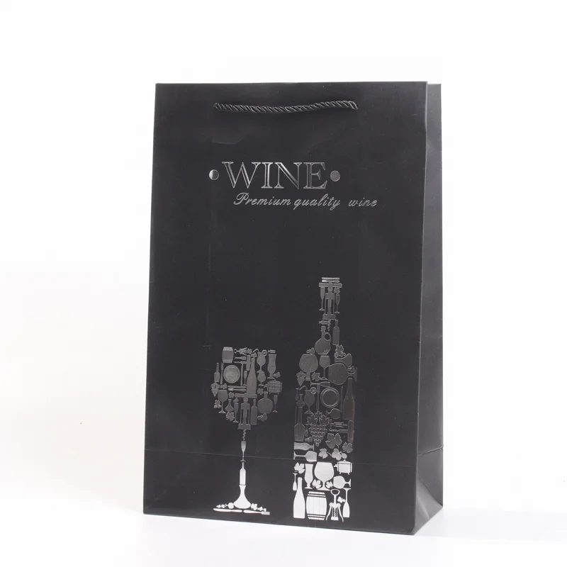 Custom Wholesale Manufacturer Lined Flap-Top Wine Gift Boxes with Wine Bags