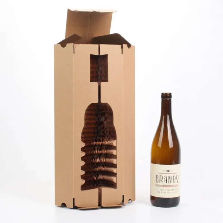 High quality custom corrugated cardboard wine boxes for single bottles