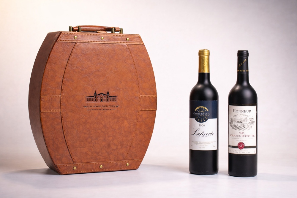 Luxury Wine Gift Box Trends for 2026 ：Custom Double-Bottle Packaging, Faux Wood Finishes, and Premium Unboxing