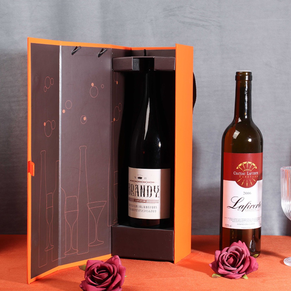 TopWinePack Single Bottle Foldable Cardboard Wine Box