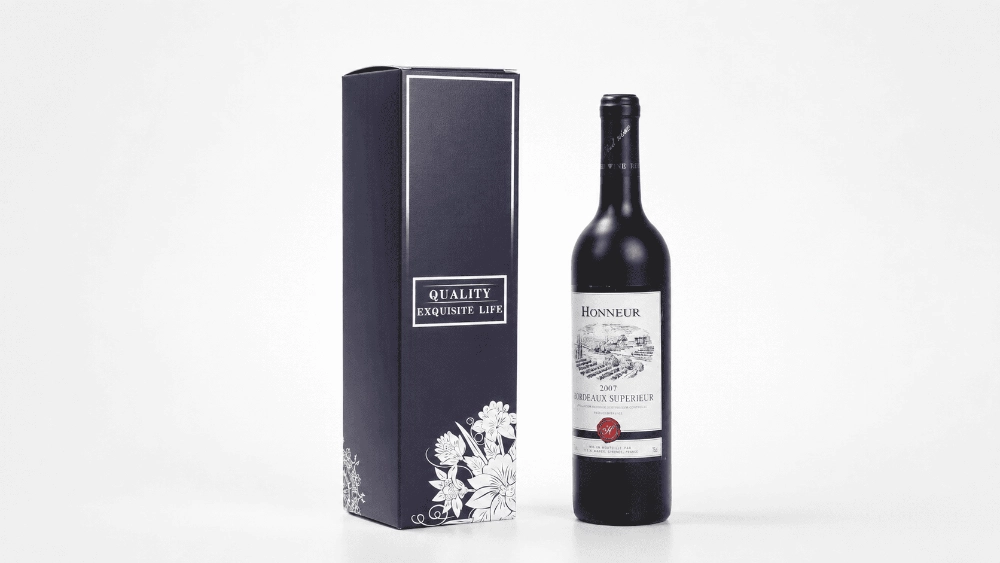 Customised eco printed wine case box