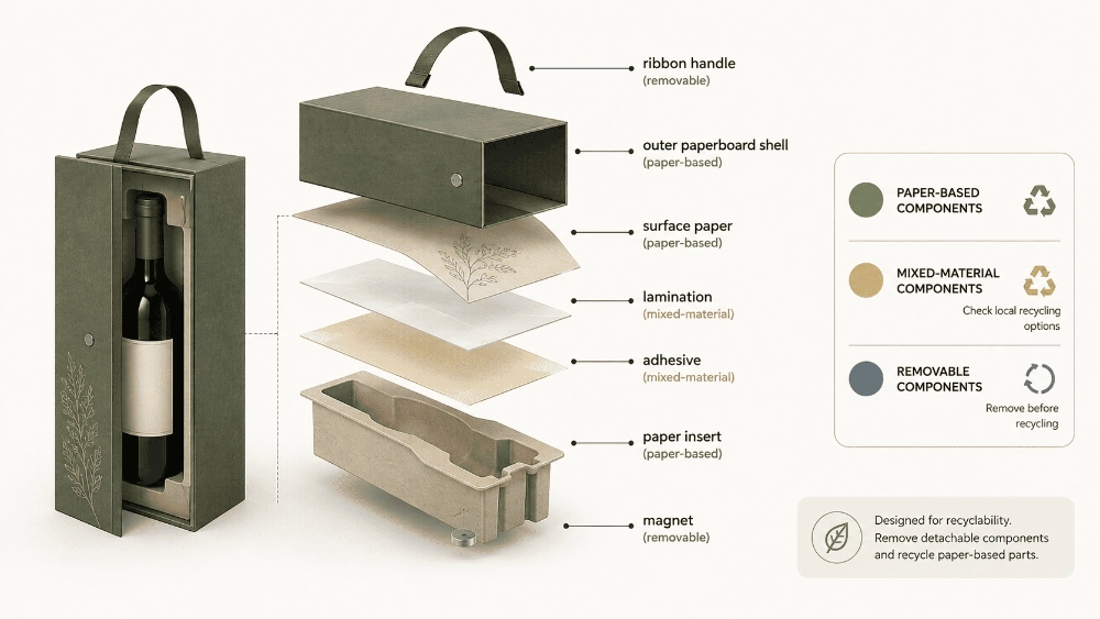 wine box recyclable materials