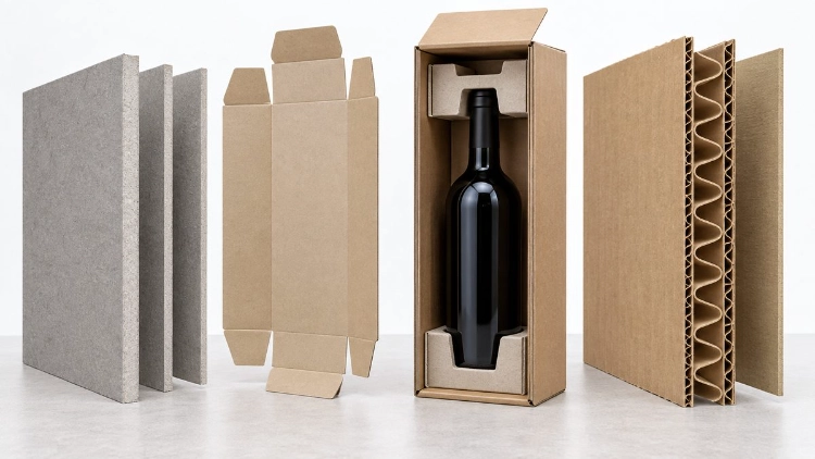 cardboard wine box materials